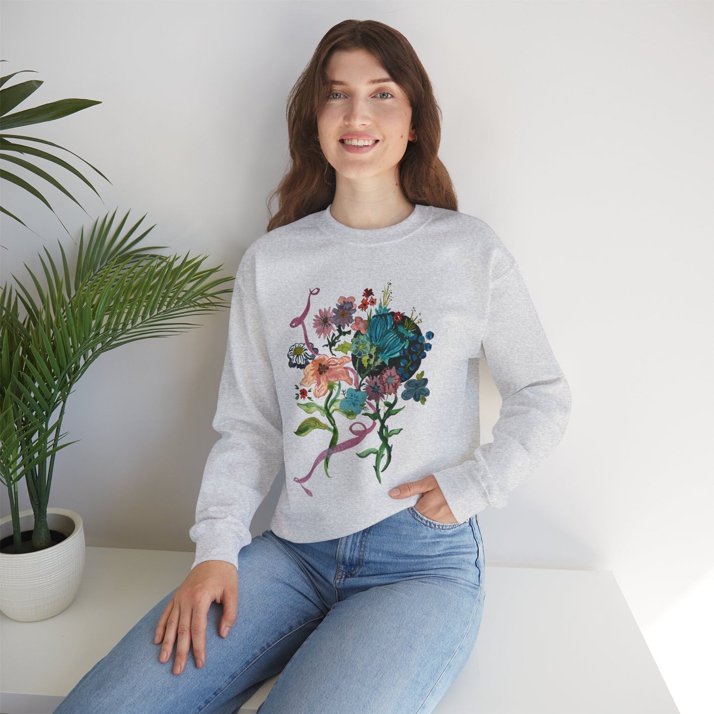 Floral Watercolor Sweatshirt