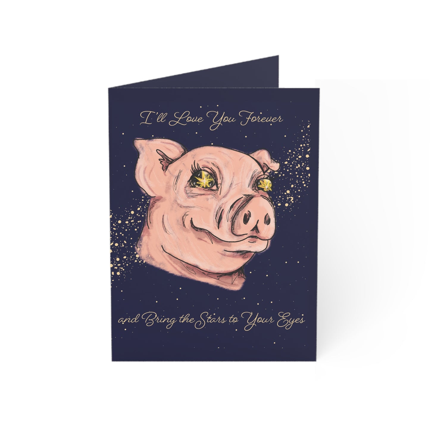 "I'll Love You Forever and Bring the Stars to Your Eyes" Card