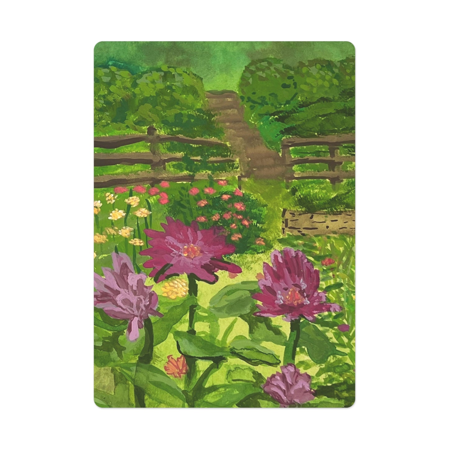 Garden Staircase Poker Cards