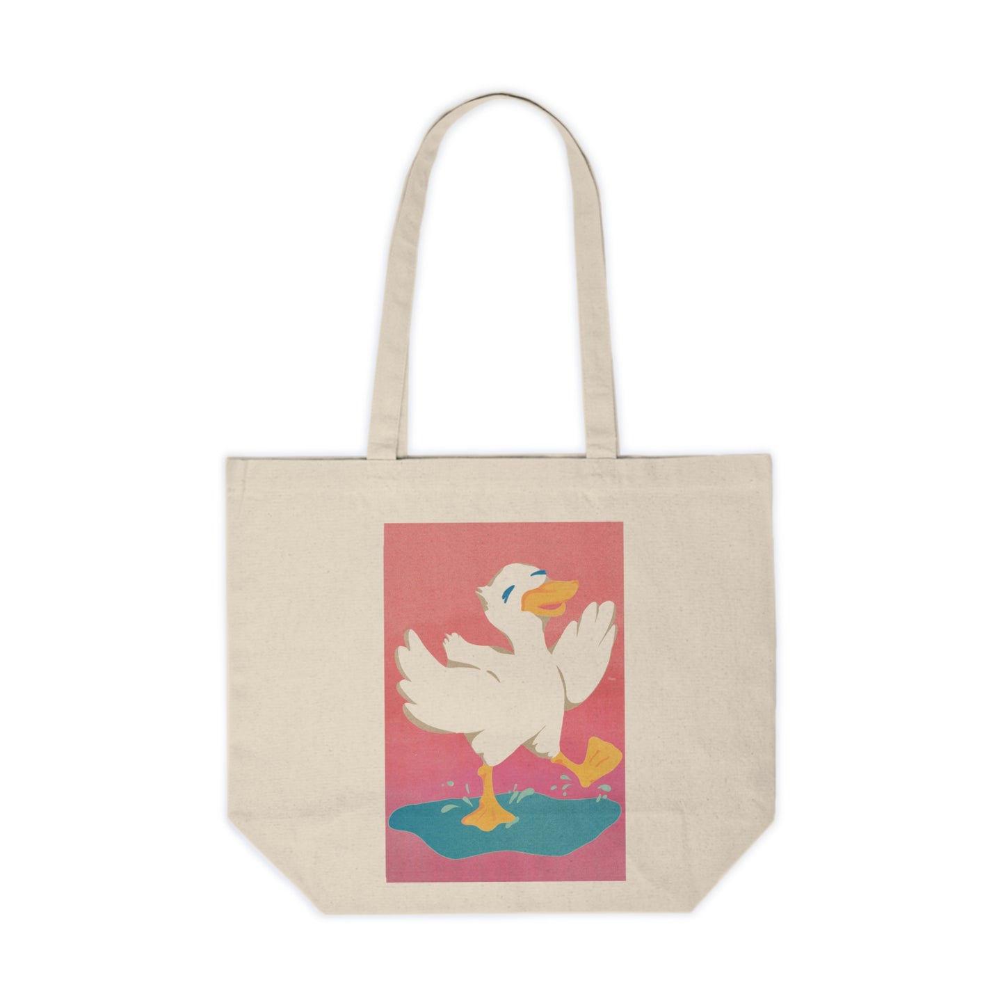 Puddle Duck Canvas Tote Bag