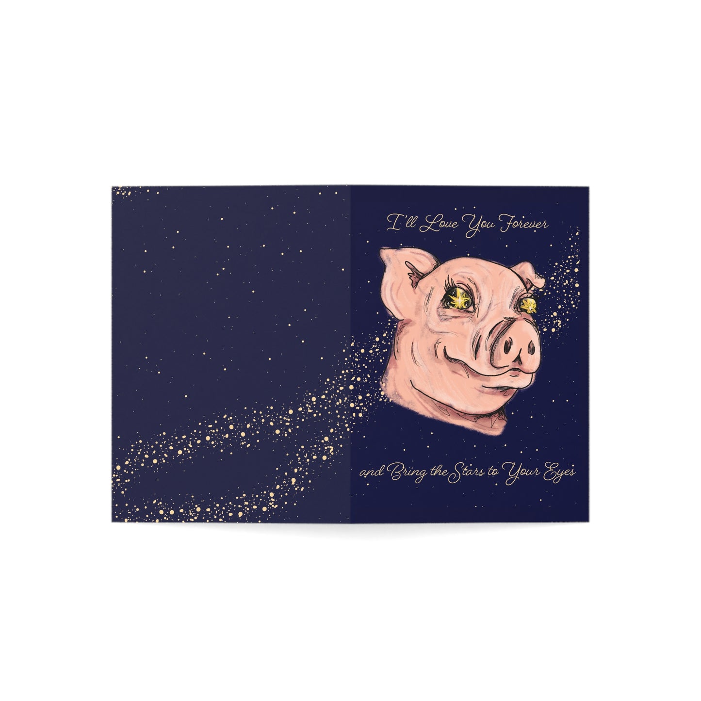 "I'll Love You Forever and Bring the Stars to Your Eyes" Card