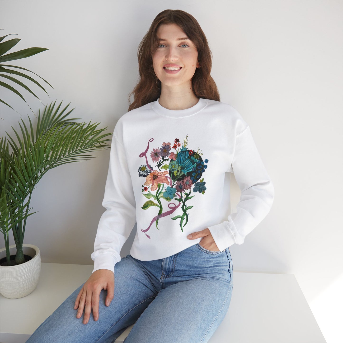 Floral Watercolor Sweatshirt