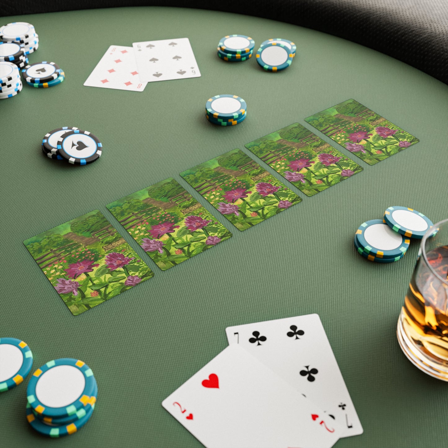 Garden Staircase Poker Cards