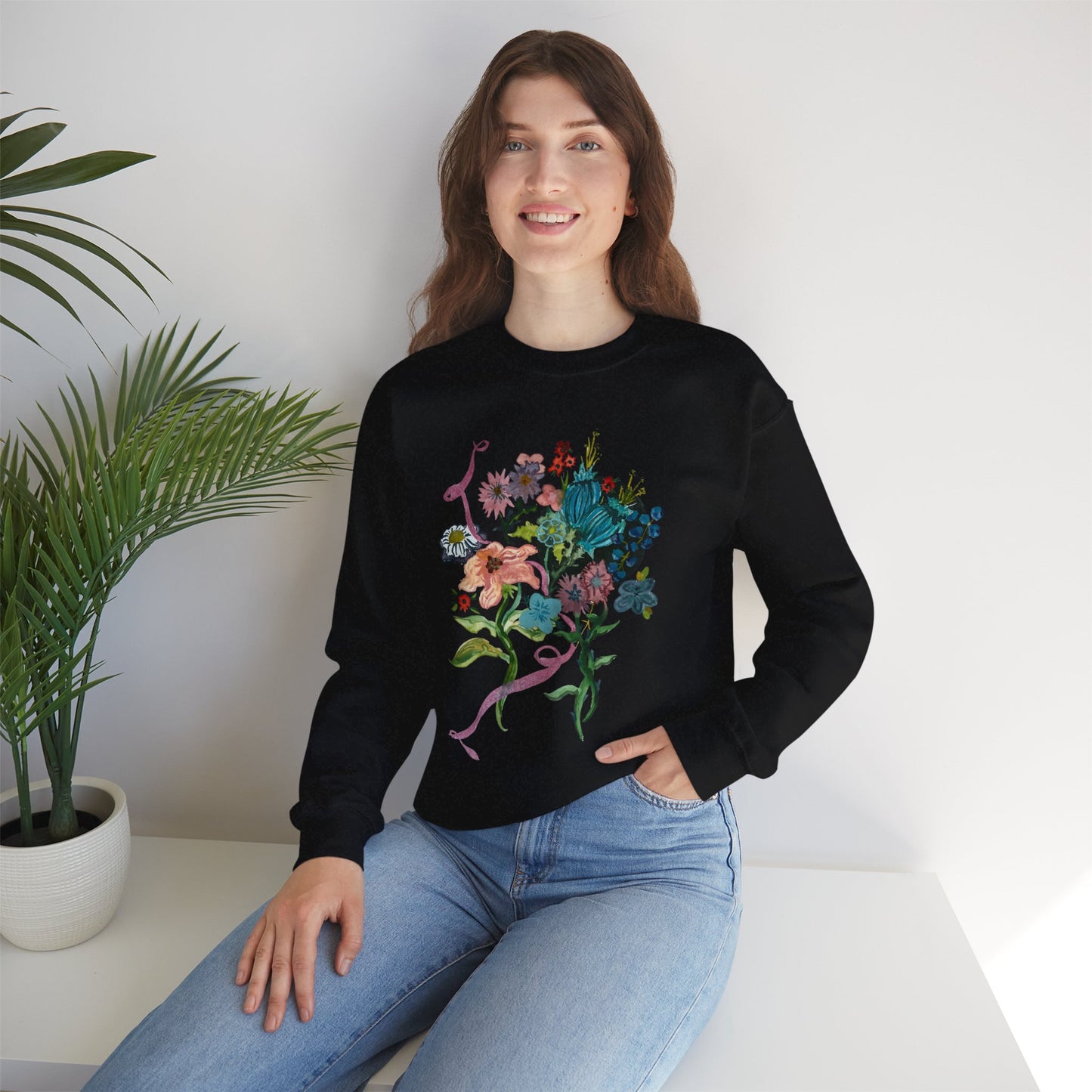 Floral Watercolor Sweatshirt