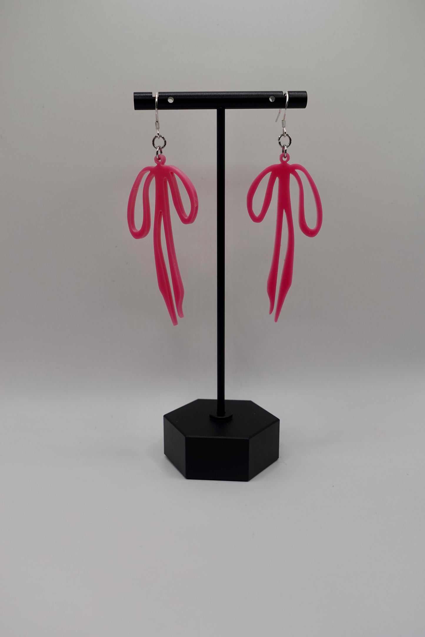 Acrylic Bow Earrings