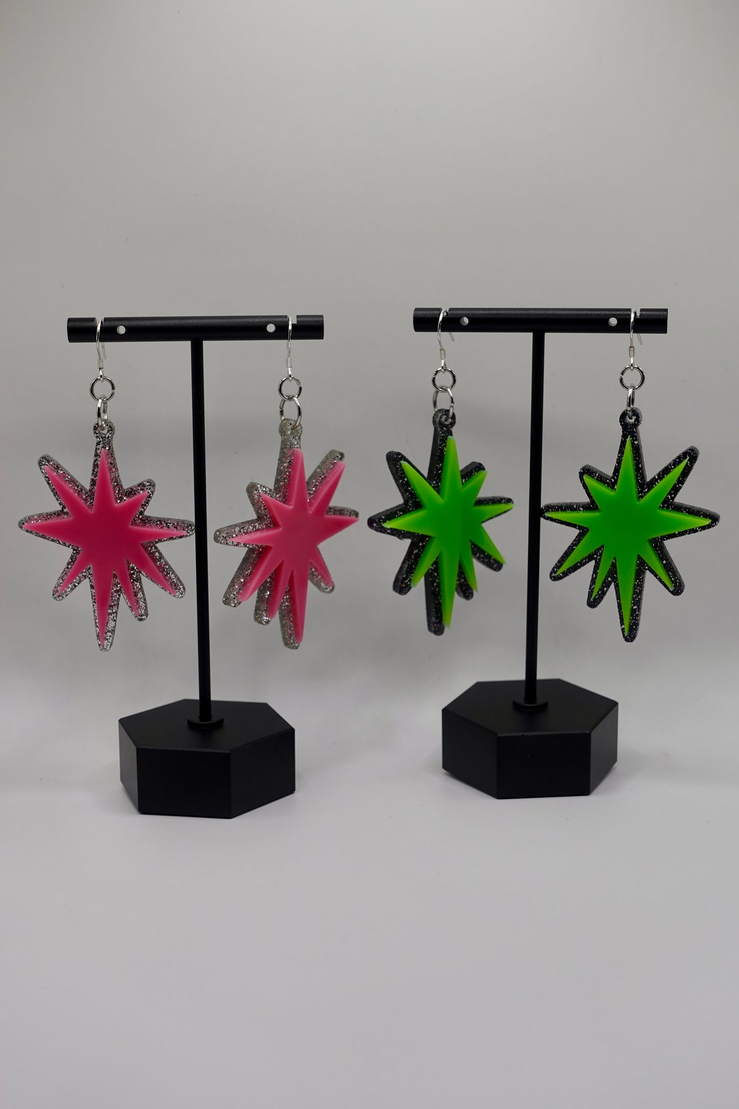 Acrylic Starburst Earrings