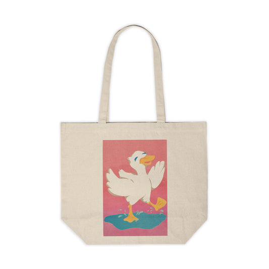 Puddle Duck Canvas Tote Bag