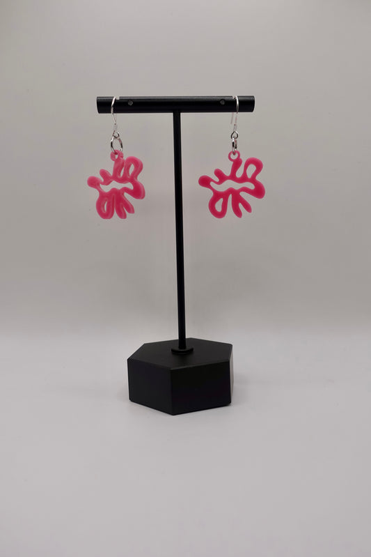 Small Acrylic Abstract Earrings