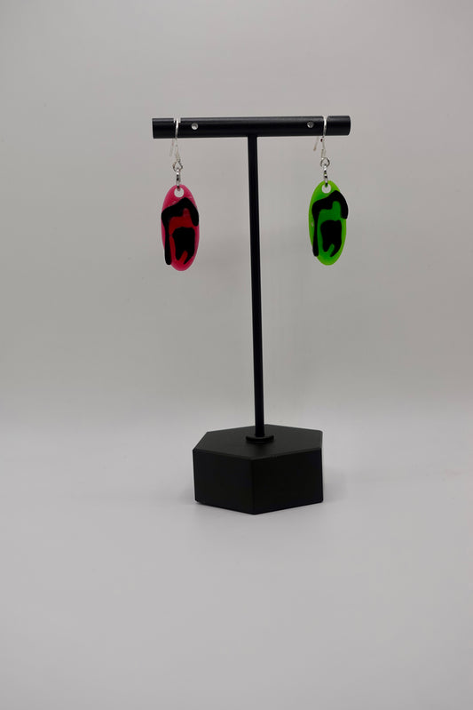 Small Teeth Slime Earrings